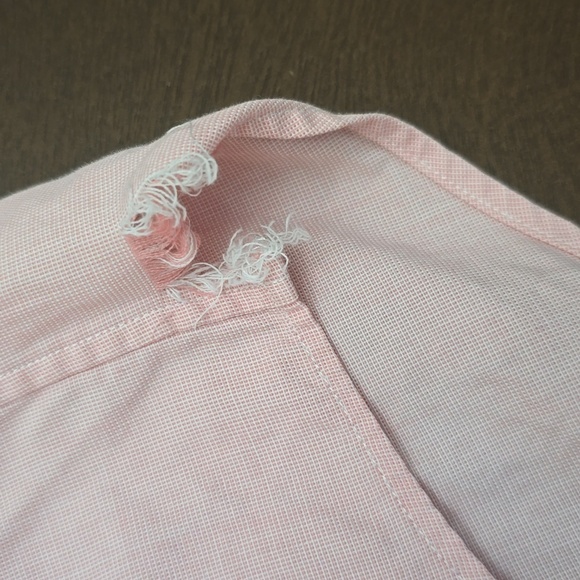 RALPH LAUREN Men's Pink LS Shirt100% Cotton 18 Neck - Picture 5 of 8